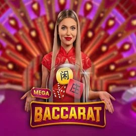 Mega Baccarat logo – Live Casino by Pragmatic Play at Wild Robin Casino