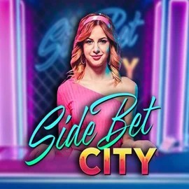 Side Bet City slot logo by Evolution at Wild Robin Casino